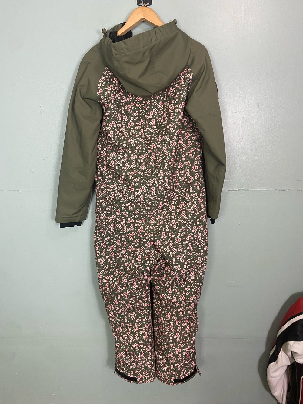 Free People Oneskee Original Pro Floral Snow Suit Green Small - Picture 8 of 15